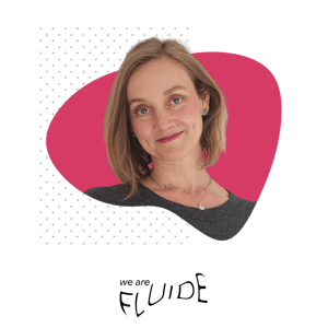 Laura Kraber and We Are Fluide Logo