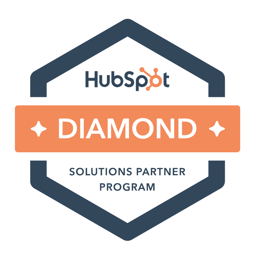 hubspot diamond solutions partner program badge